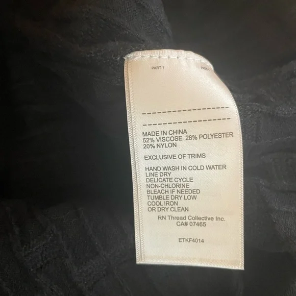 Ellen Tracy Womans Black/White Knit Pencil Skirt Large Textured Basket Weave NWT - Picture 8 of 8